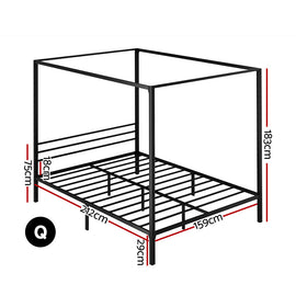 Artiss Bed Frame Queen Size Metal Bed Frame POCHY - 0