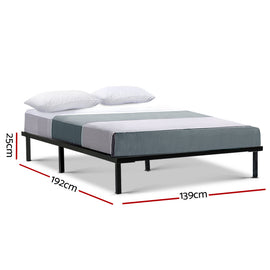 Artiss Bed Frame Double Size Metal Bed Frame TED - 0