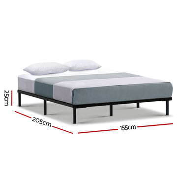 Artiss Bed Frame Queen Size Metal Bed Frame TED - 0