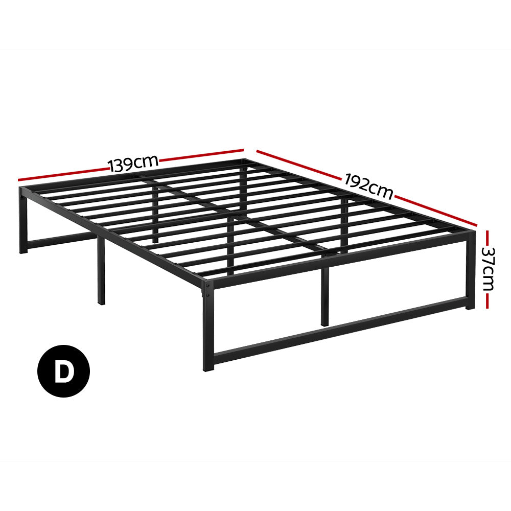 Artiss Bed Frame Double Size Metal Frame TINO - 0