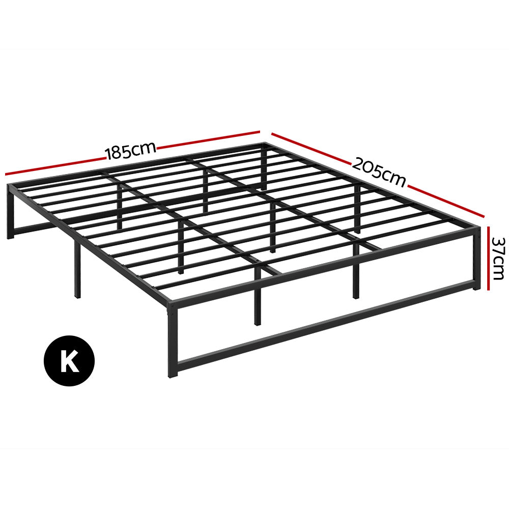 Artiss Bed Frame King Size Metal Frame TINO - 0