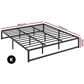 Artiss Bed Frame King Size Metal Bed Frame TINO - 0