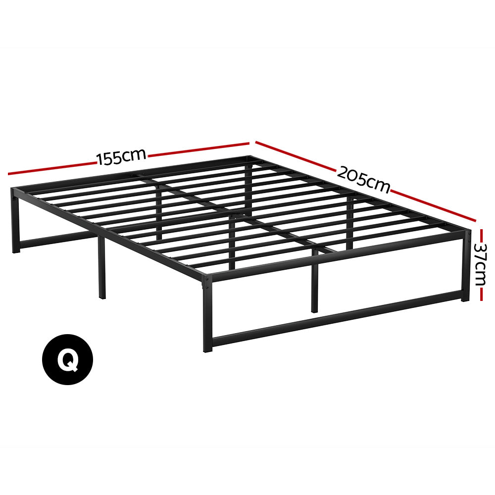 Artiss Bed Frame Queen Size Metal Frame TINO - 0