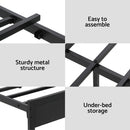 Artiss Bed Frame Double Size LED Metal Bed Base with Charging Station-7
