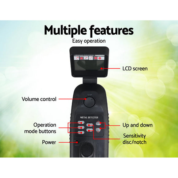 Metal Detector 180MM Deep Sensitive Water Resistant Treasure Hunter Gold Digger