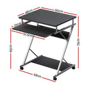 Artiss Computer Desk Keyboard Tray Shelf Black 60CM-2