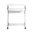 Artiss Computer Desk Keyboard Tray Shelf White 60CM-3