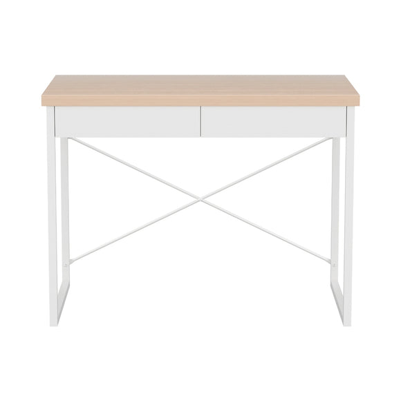 Artiss Computer Desk Drawer Storage Oak 100CM