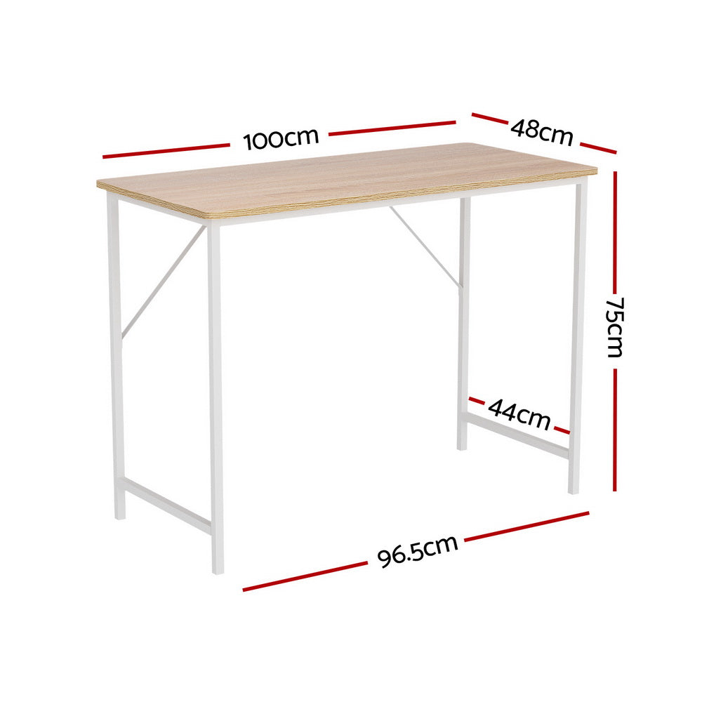 Artiss Computer Desk Oak 100CM - 0