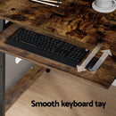 Artiss Computer Desk Laptop Desks Home Office Study Table Open Shelf Brown 120CM-5