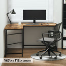 Artiss Computer Desk L-Shape CPU Stand Brown 147CM-5
