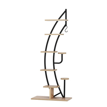 Artiss Plant Stand 6 Tier Ladder Corner Shelf - 0