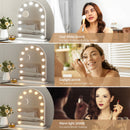 Embellir Makeup Mirror 40x50cm Dressing Vanity LED Bulb Light with 5x Magnification White Arch-5