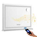 Embellir Bluetooth Makeup Mirror 58x46cm Hollywood Vanity with LED Light Crystal-1