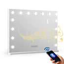 Embellir Bluetooth Makeup Mirror 80x58cm Hollywood Vanity with LED Light Wall-1