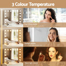 Embellir Bluetooth Makeup Mirror 80x58cm Hollywood Vanity with LED Light Wall-4