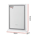 Embellir Bluetooth Makeup Mirror 58x80cm Hollywood Vanity with LED Light Crystal-2