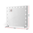 80x65cm Embellir Makeup Mirror Hollywood Vanity with LED Light Silver Legs-2