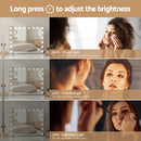 80x65cm Embellir Makeup Mirror Hollywood Vanity with LED Light Silver Legs-5