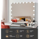 80x65cm Embellir Makeup Mirror Hollywood Vanity with LED Light Silver Legs-4