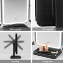 Embellir LED Makeup Mirror Tri-fold Lighted Vanity Mirrors 1X2X3X Magnifications-13