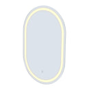 Embellir 2 LED Wall Mirror With Light 50X75CM Bathroom Decor Oval Mirrors Vanity-3
