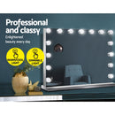 Embellir Makeup Mirror 58x46cm Hollywood Vanity with LED Light Tabletop Wall-4