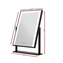 Embellir Makeup Mirror 25x30cm Hollywood Vanity with LED Light Rotation Black-2