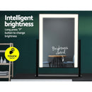 Embellir Makeup Mirror 25x30cm Hollywood Vanity with LED Light Rotation Black-5