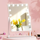 Embellir Makeup Mirror 40x50cm Hollywood Vanity with LED Light Rotation Tabletop-8