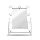 Embellir Makeup Mirror 30x38cm Hollywood Vanity with LED Light Rotation Tabletop-3