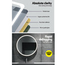 Embellir LED Wall Mirror Bathroom Mirrors With Light 90CM Decor Round Decorative-4