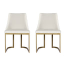 Artiss Dining Chairs Set of 2 Linen Fabric Frame Beige-3