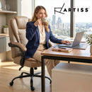 Artiss Massage Office Chair Executive Computer Gaming Chairs Brown PU Leather Espresso-9