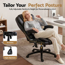 Artiss 8 Point Massage Office Chair Heated Seat Recliner PU Black-5