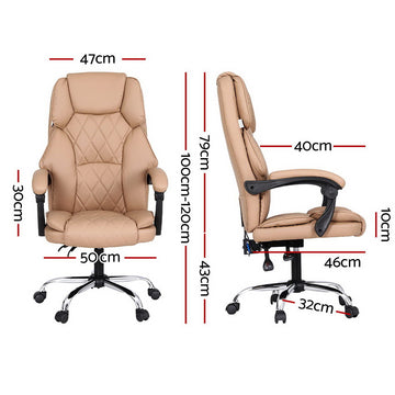 Artiss Massage Office Chair Computer Chairs High Back - 0