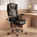 Artiss 8 Point Massage Office Chair PU Leather Black-13
