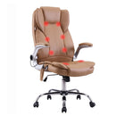 Artiss 8 Point Massage Office Chair PU Leather Espresso-1