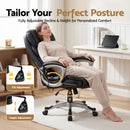 Artiss 8 Point Massage Office Chair Heated Seat PU Black-5