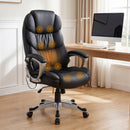 Artiss 8 Point Massage Office Chair Heated Seat PU Black-10