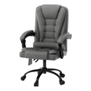 Artiss 2 Point Massage Office Chair Fabric Black-1