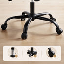 Artiss 2 Point Massage Office Chair Leather Mid Back Black-7