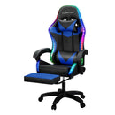 Artiss 6 Point Massage Gaming Office Chair 7 LED Footrest Blue-7