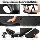 Zenses Massage Table 70cm 2 Fold Aluminium Massage Bed Portable Beauty Therapy Black-5