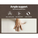 Artiss Wooden Office Chair PU Seat Black Brown-5