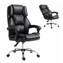 Artiss Executive Office Chair Leather Recliner Black-1