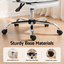 Artiss Executive Office Chair Leather Footrest White-7