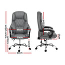 Artiss Executive Office Chair Recliner Grey-2