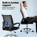 Artiss Mesh Office Chair Mid Back Black-5