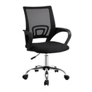 Artiss Mesh Office Chair Mid Back Black-1